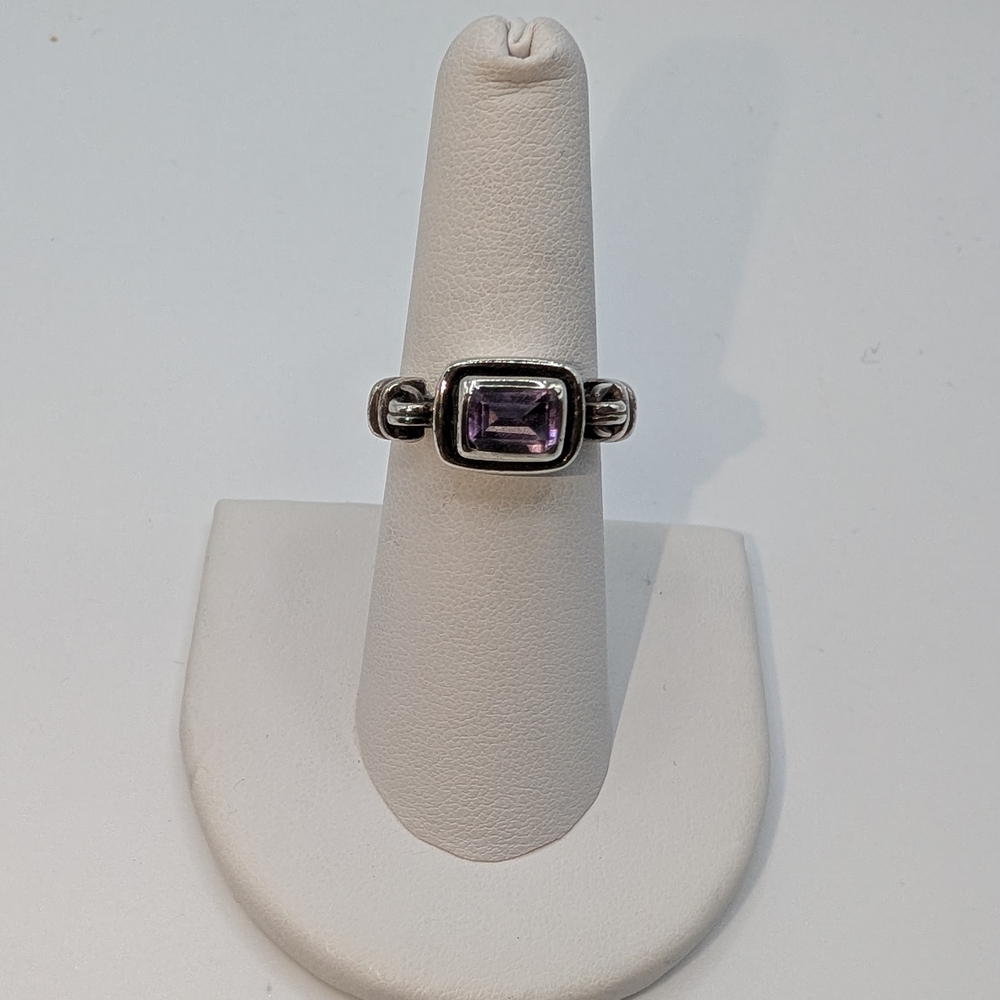 Sterling Silver Amethyst Ring - Picture 2 of 6